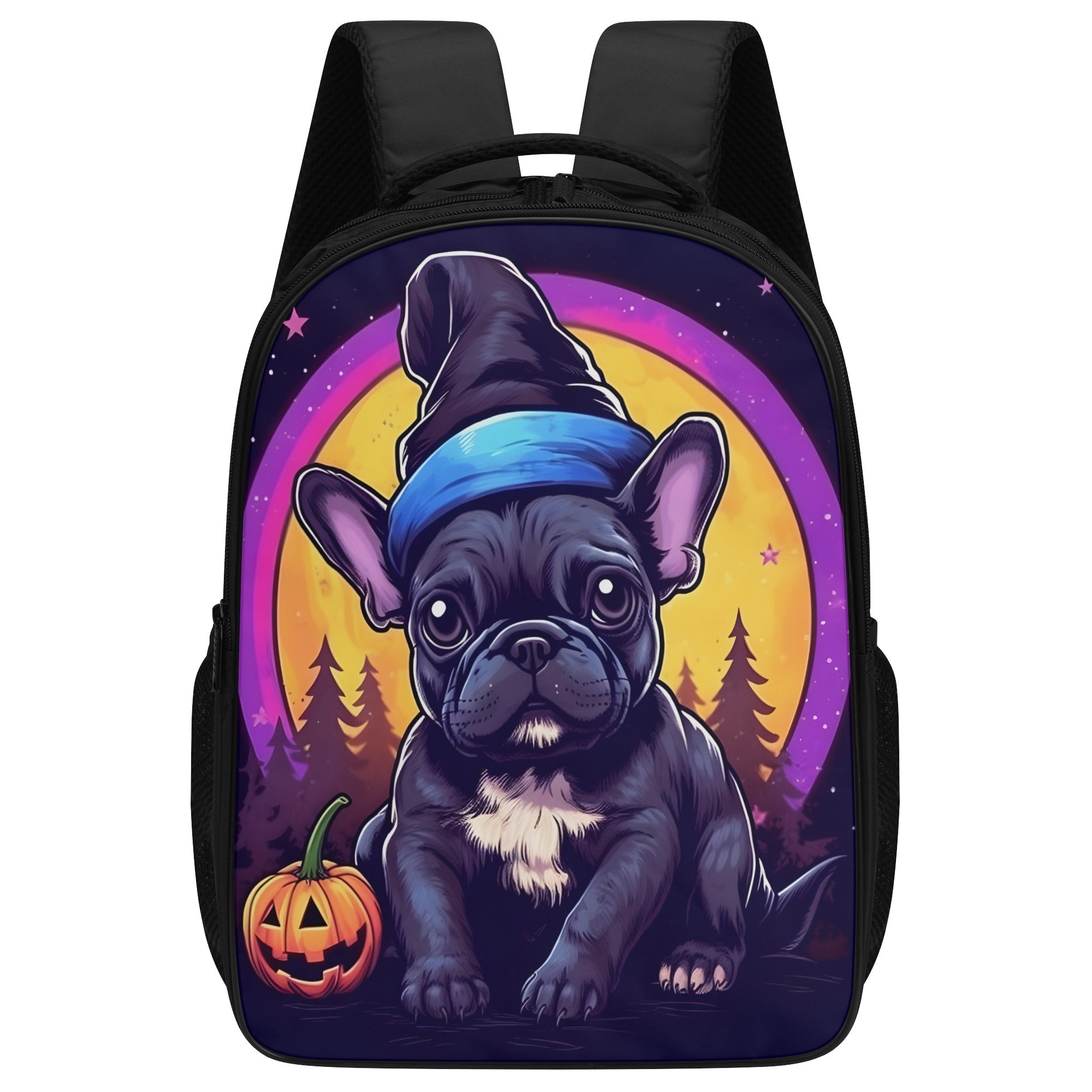 The Magician - 16 Inch Dual Compartmen Backpack for Frenchie Fans-fadou