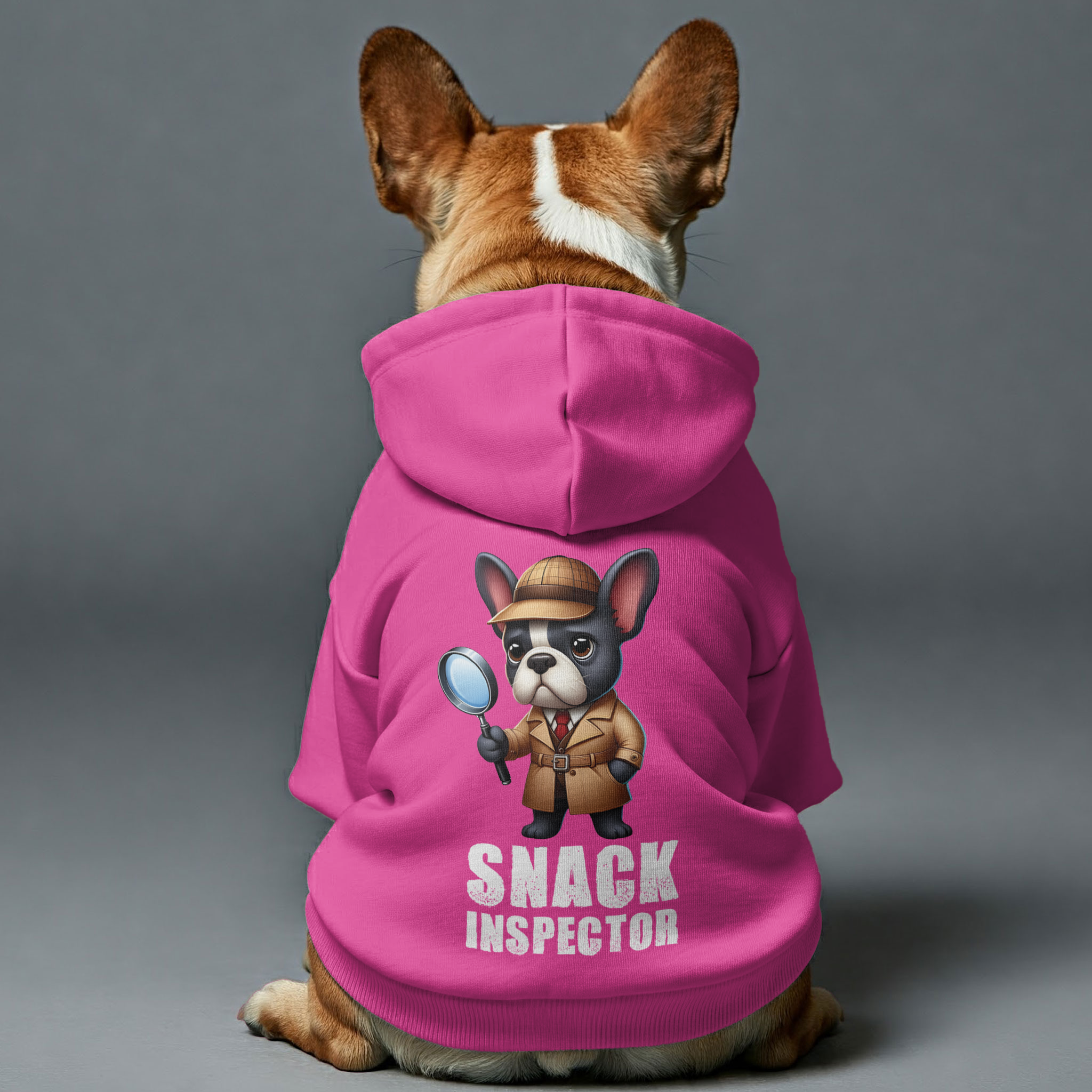 Snack French Bulldog Cozy Hoodie for Outdoor Adventures-fadou