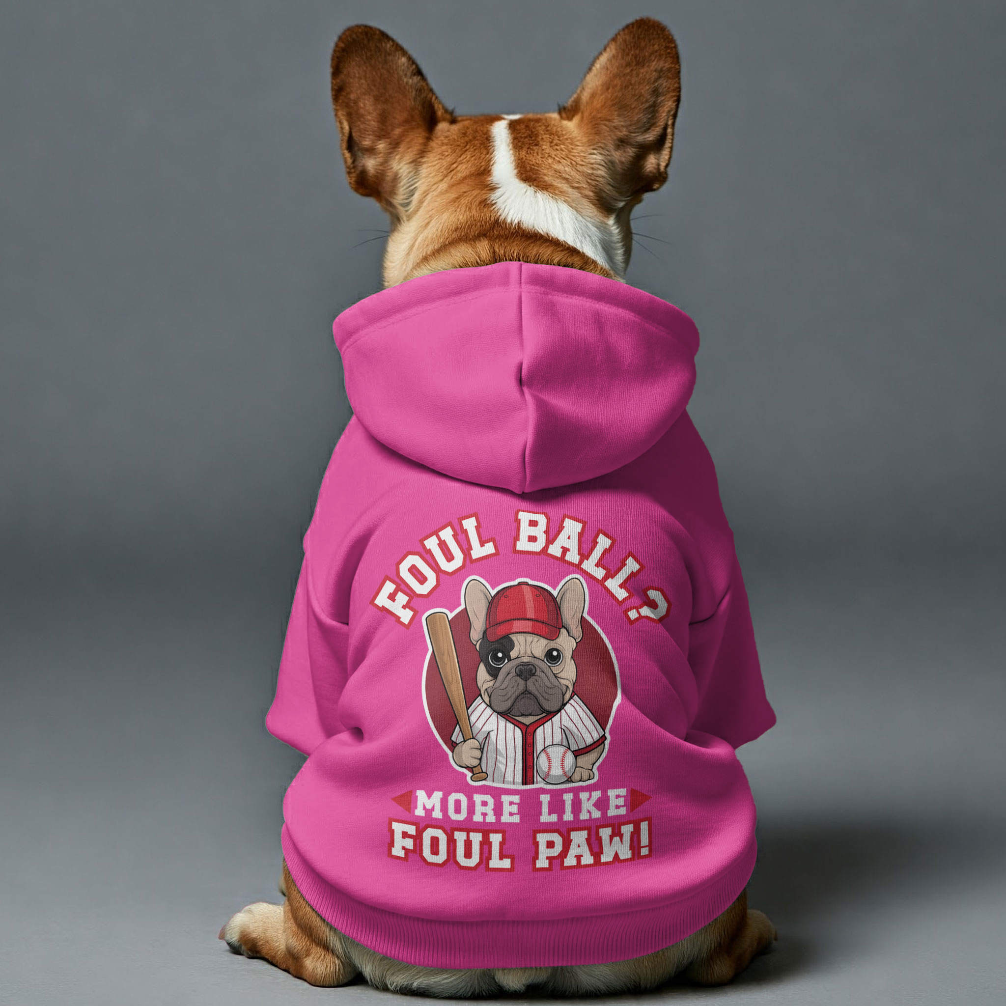 French Bulldog Personalized Dog Hoodie for Travel Comfort-fadou