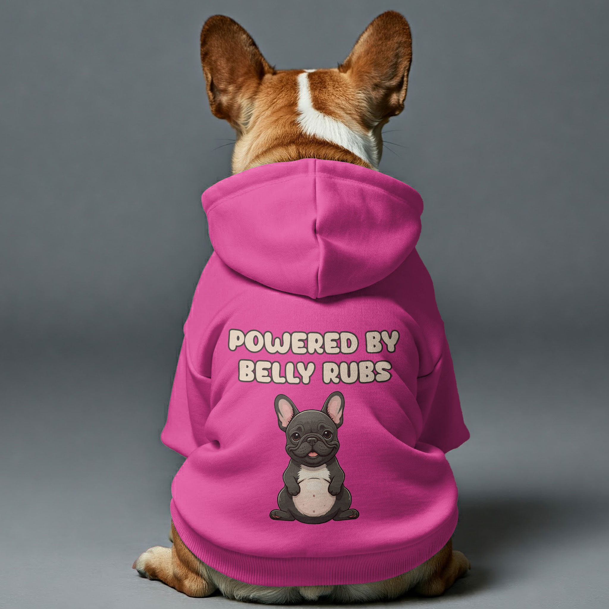 Powered French Bulldog Dog Hoodie for Brachycephalic Dogs-fadou