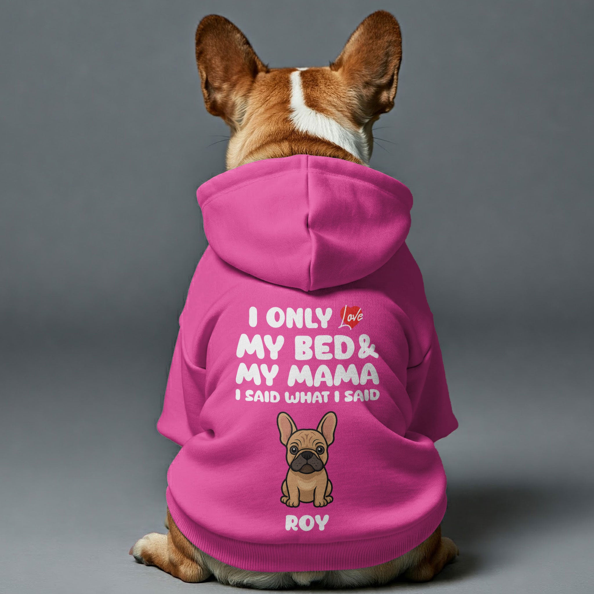 French Bulldog Cotton Dog Hoodie for Outdoor Adventures-fadou