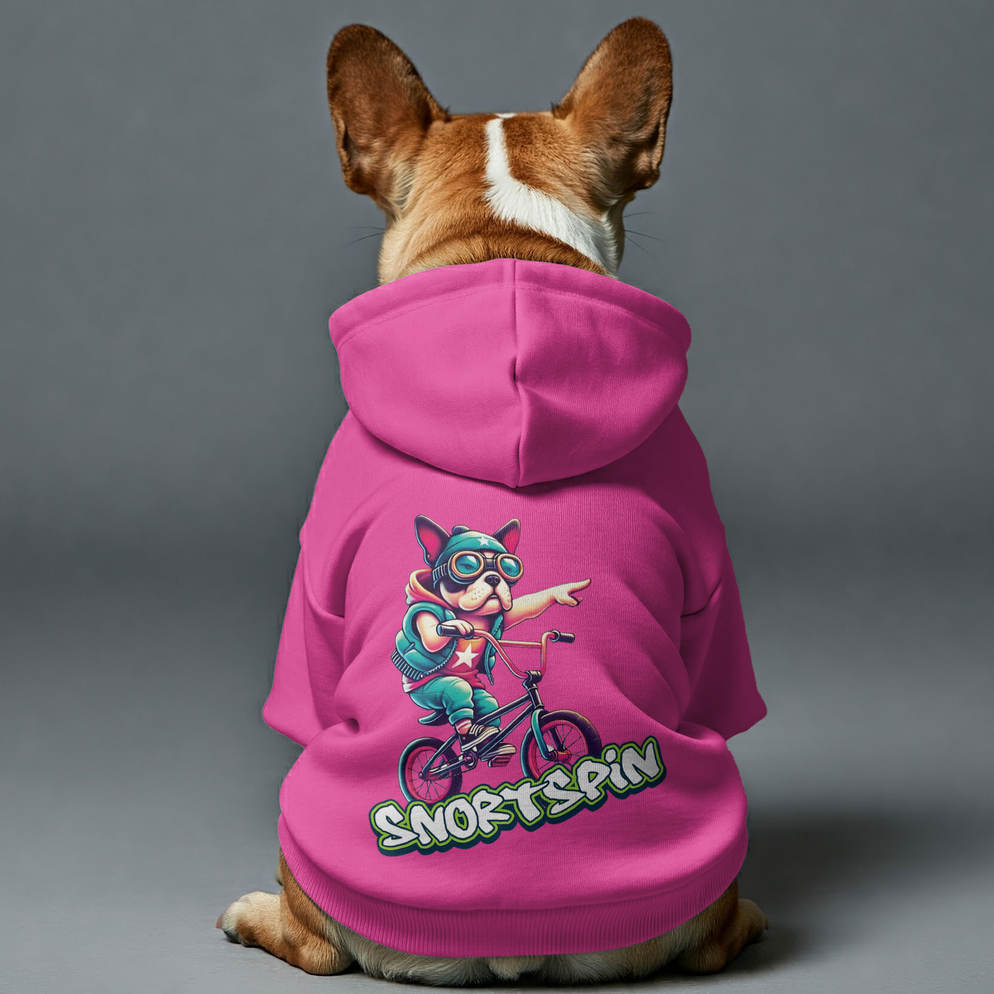 Snortspin French Bulldog Cozy Hoodie for Training Sessions-fadou