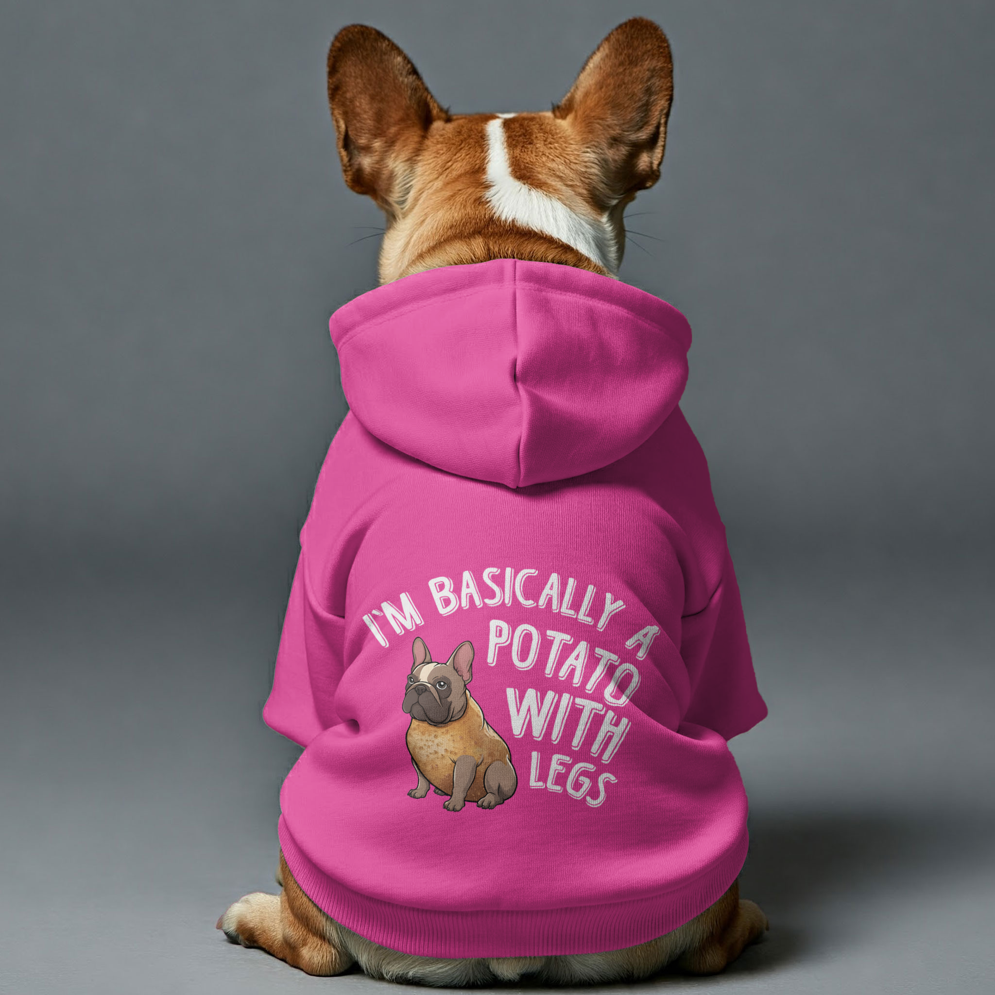French Bulldog Stylish Cozy Hoodie for Flat-Face Breeds-fadou