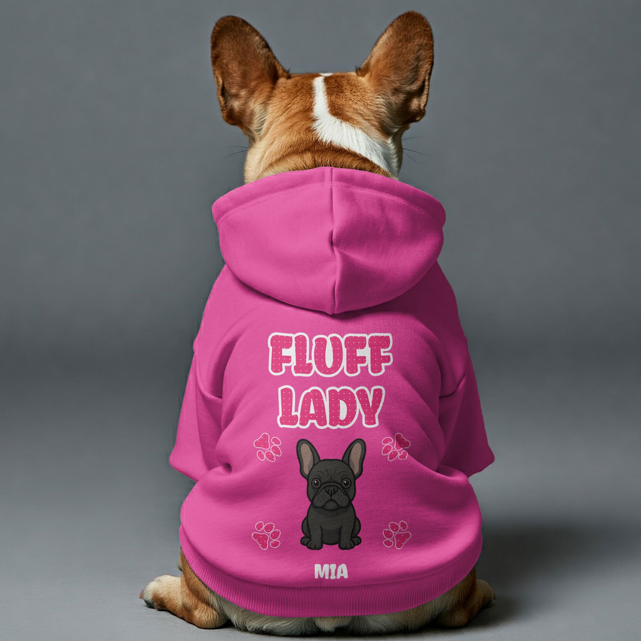 French Bulldog Premium Fleece Hoodie for Brachycephalic Dogs-fadou