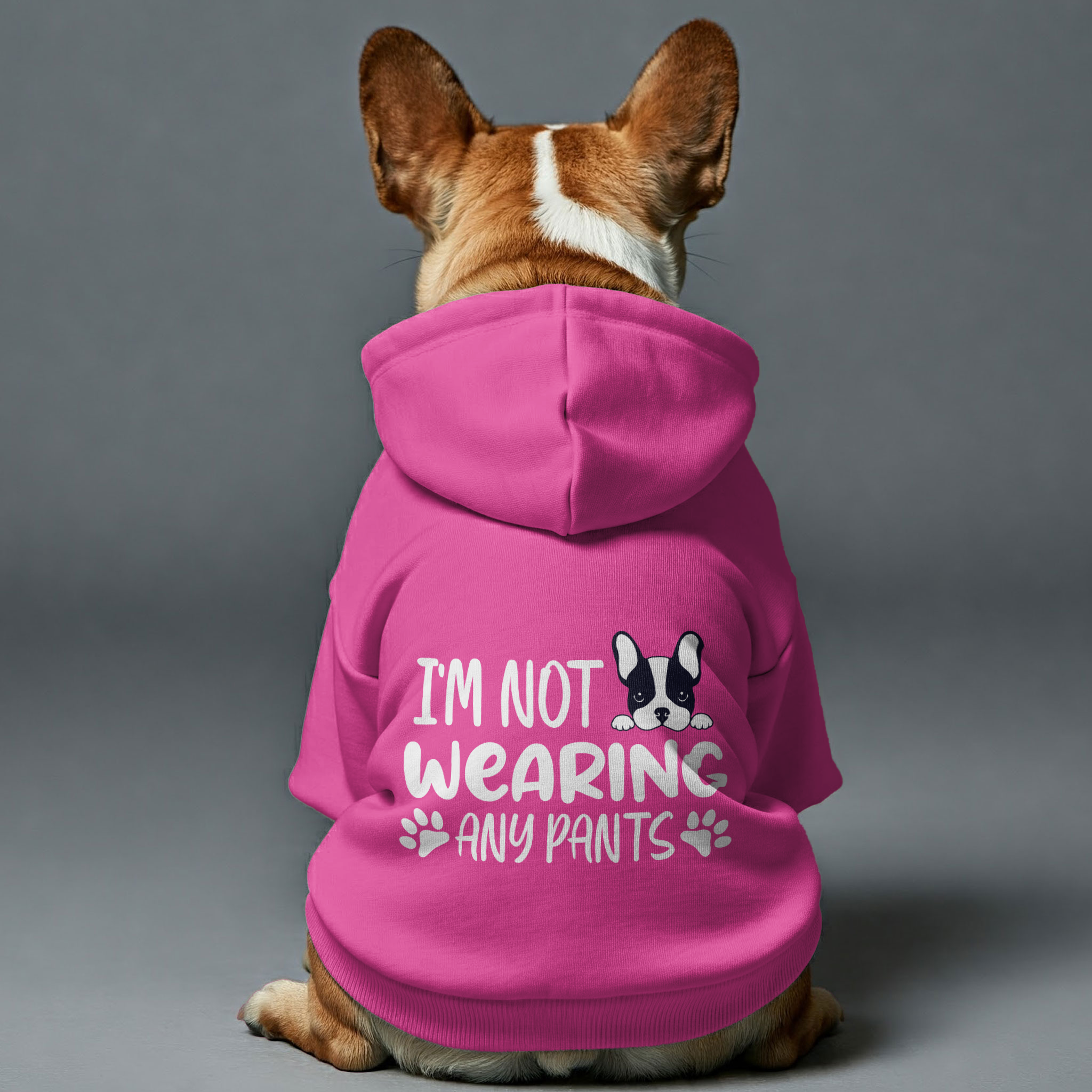 French Bulldog Stylish Fleece Hoodie for Travel Comfort-fadou