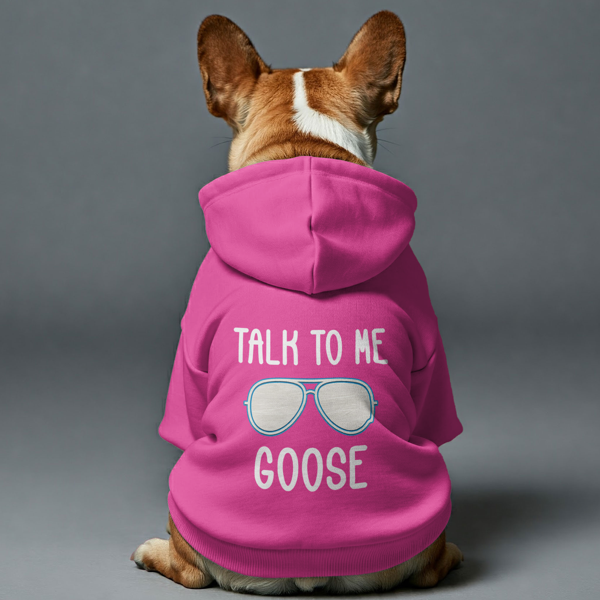 Talk French Bulldog Fleece Hoodie for Training Sessions-fadou