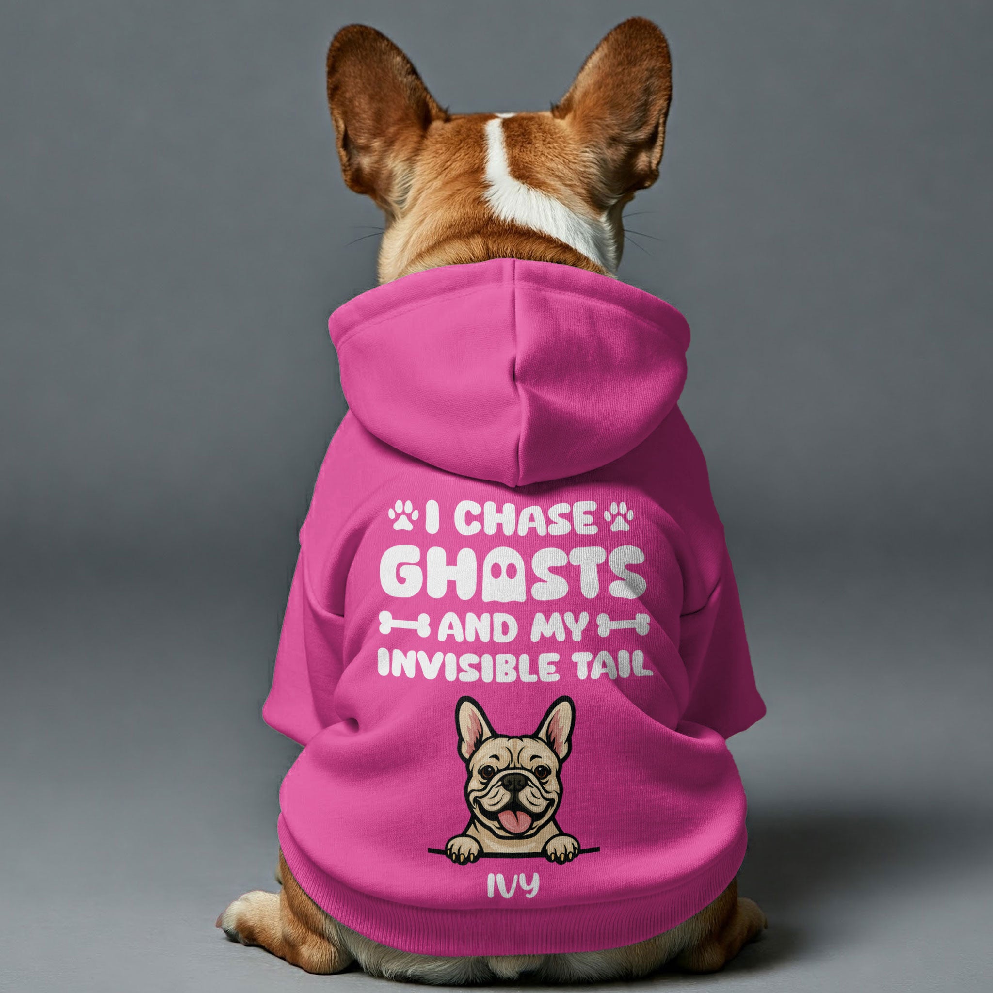 French Bulldog Custom Dog Hoodie for Brachycephalic Dogs-fadou