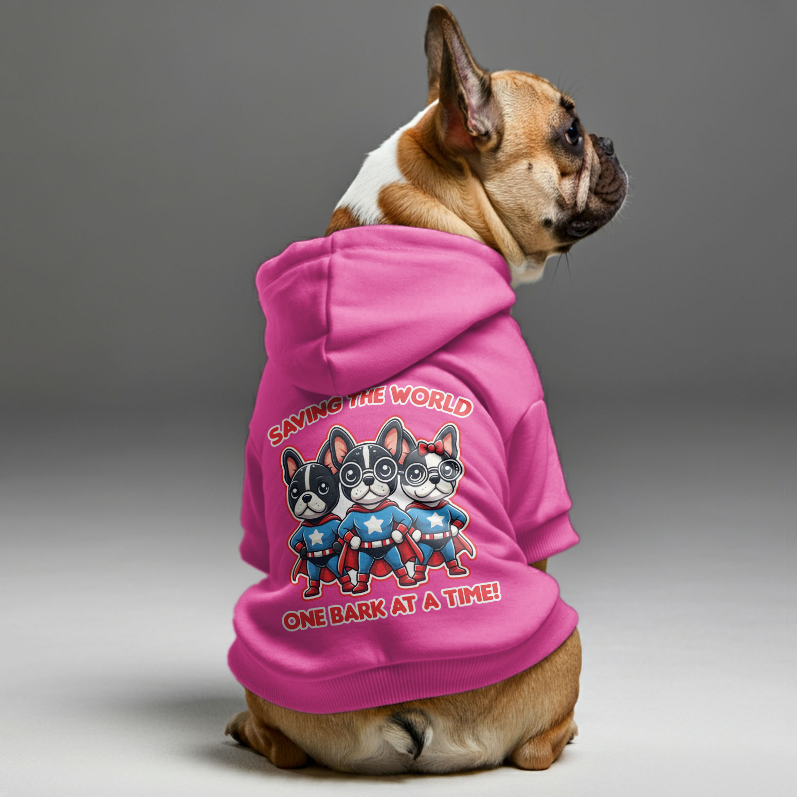 Saving French Bulldog Pet Sweatshirt for Travel Comfort-fadou