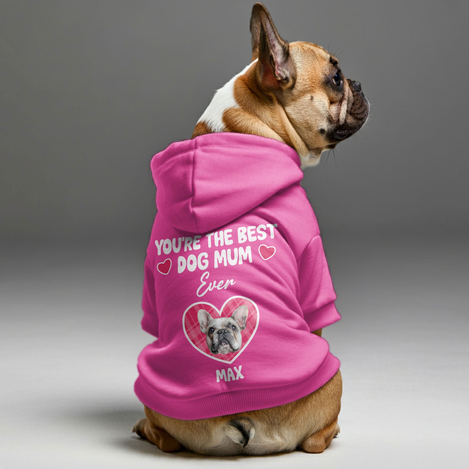 French Bulldog Personalized Cozy Hoodie for Brachycephalic Dogs-fadou