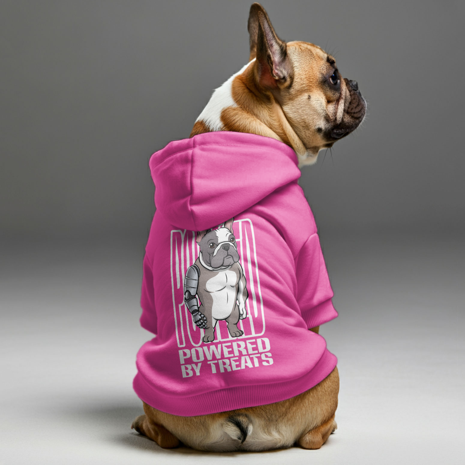 Powered French Bulldog Cozy Hoodie for Short-Nosed Dogs-fadou