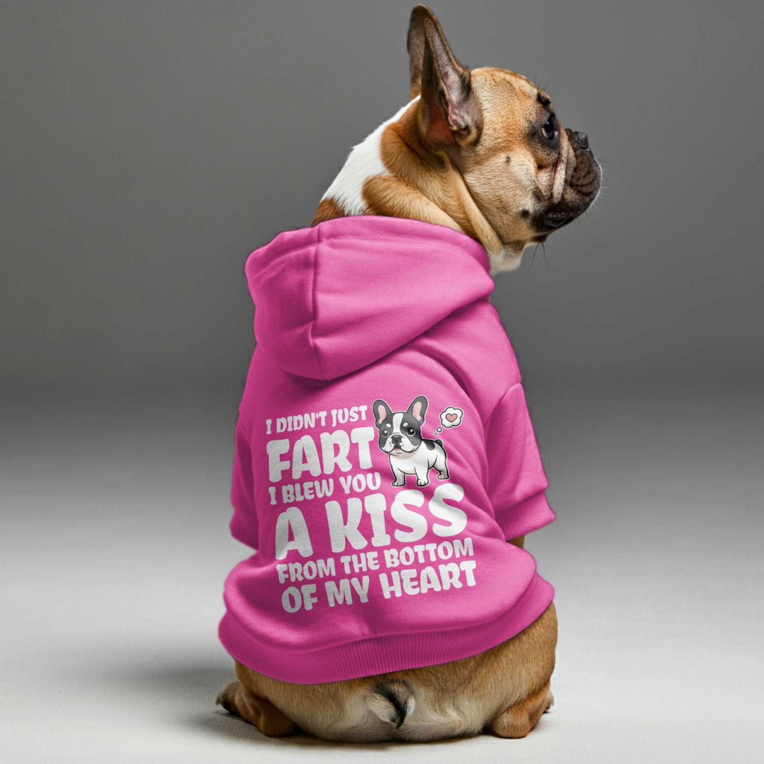 French Bulldog Personalized Cozy Hoodie for Daily Walks-fadou