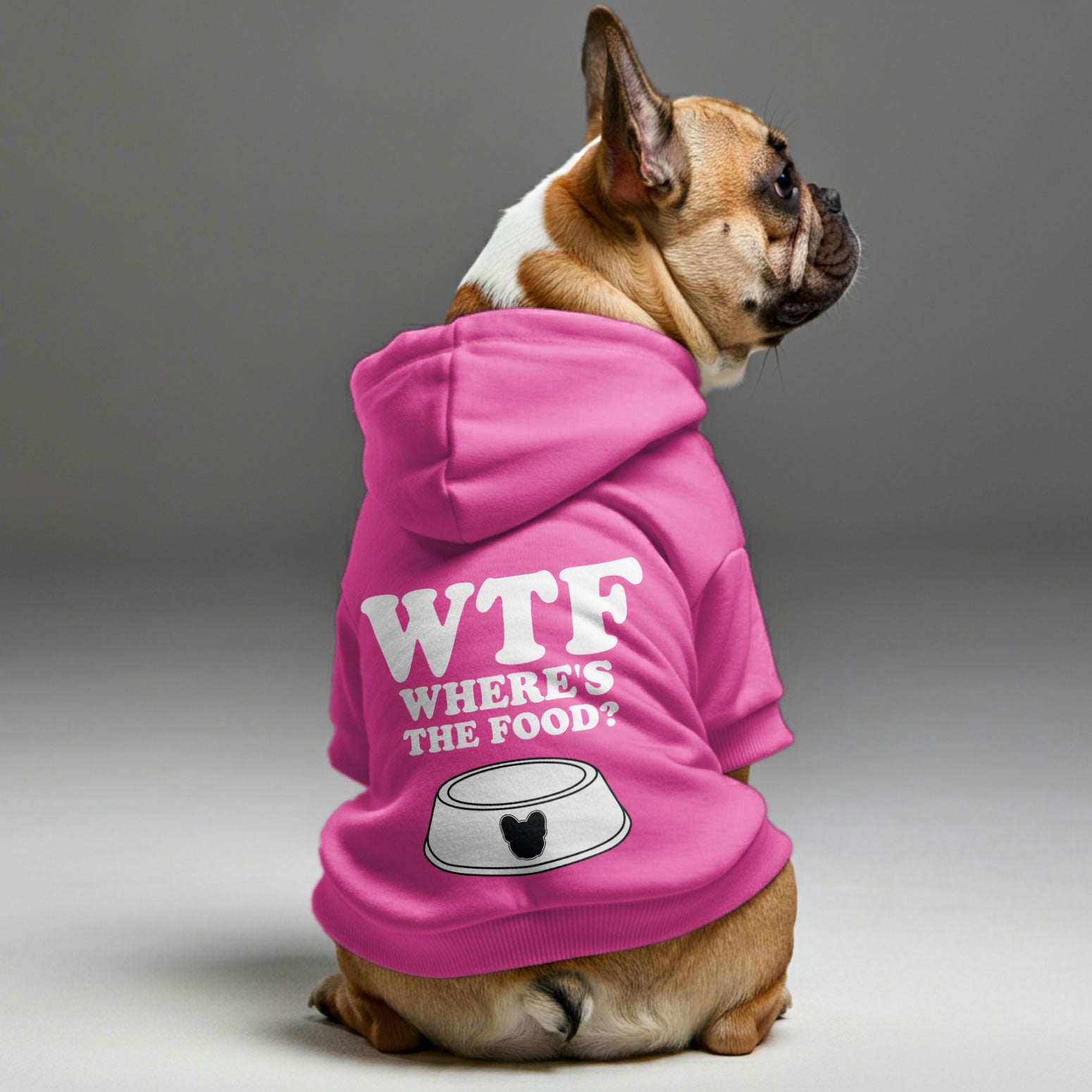 Personalized Cozy Fleece Hoodie for Frenchie Enthusiasts-fadou