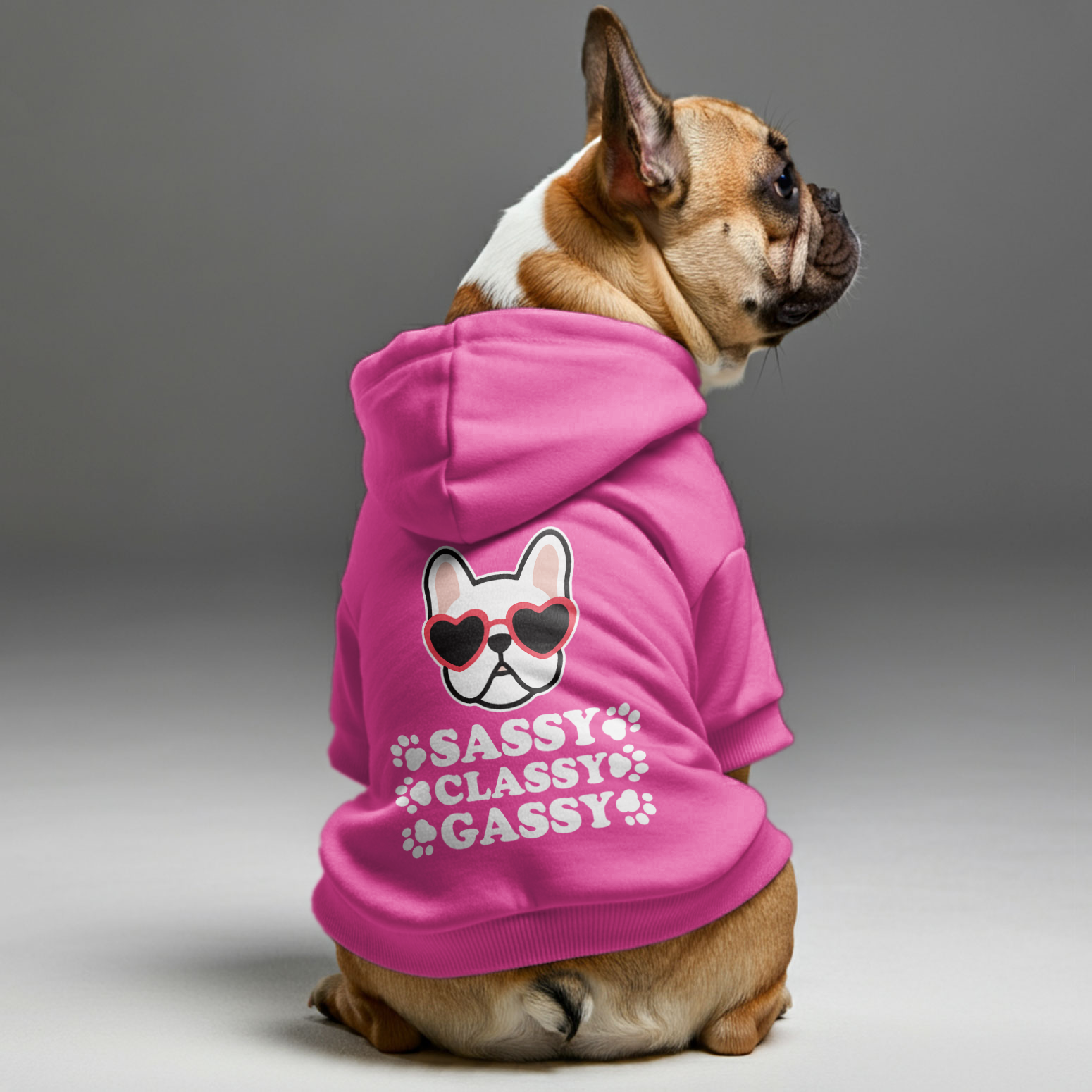 French Bulldog Cozy Dog Mom Hoodie for Frenchie Enthusiasts-fadou