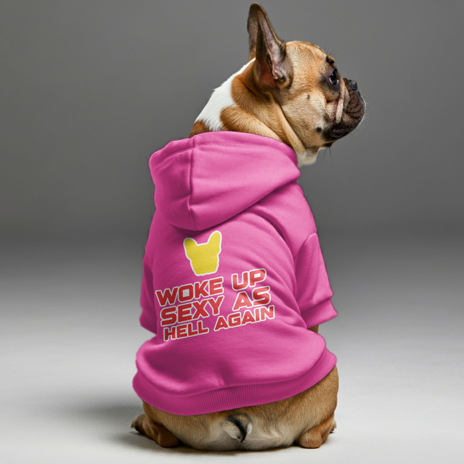 WOKE French Bulldog Pet Sweatshirt for Short-Nosed Dogs-fadou