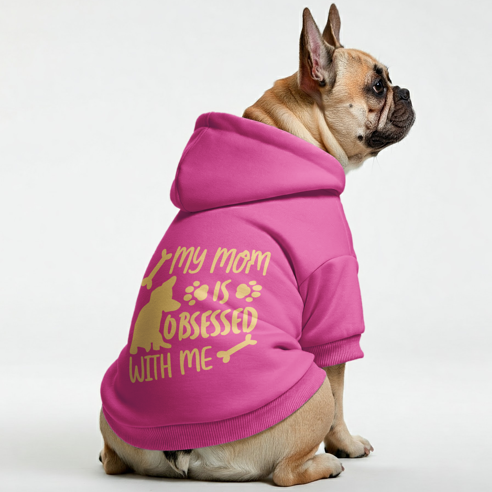 French Bulldog Premium Fleece Hoodie for Short-Nosed Dogs-fadou
