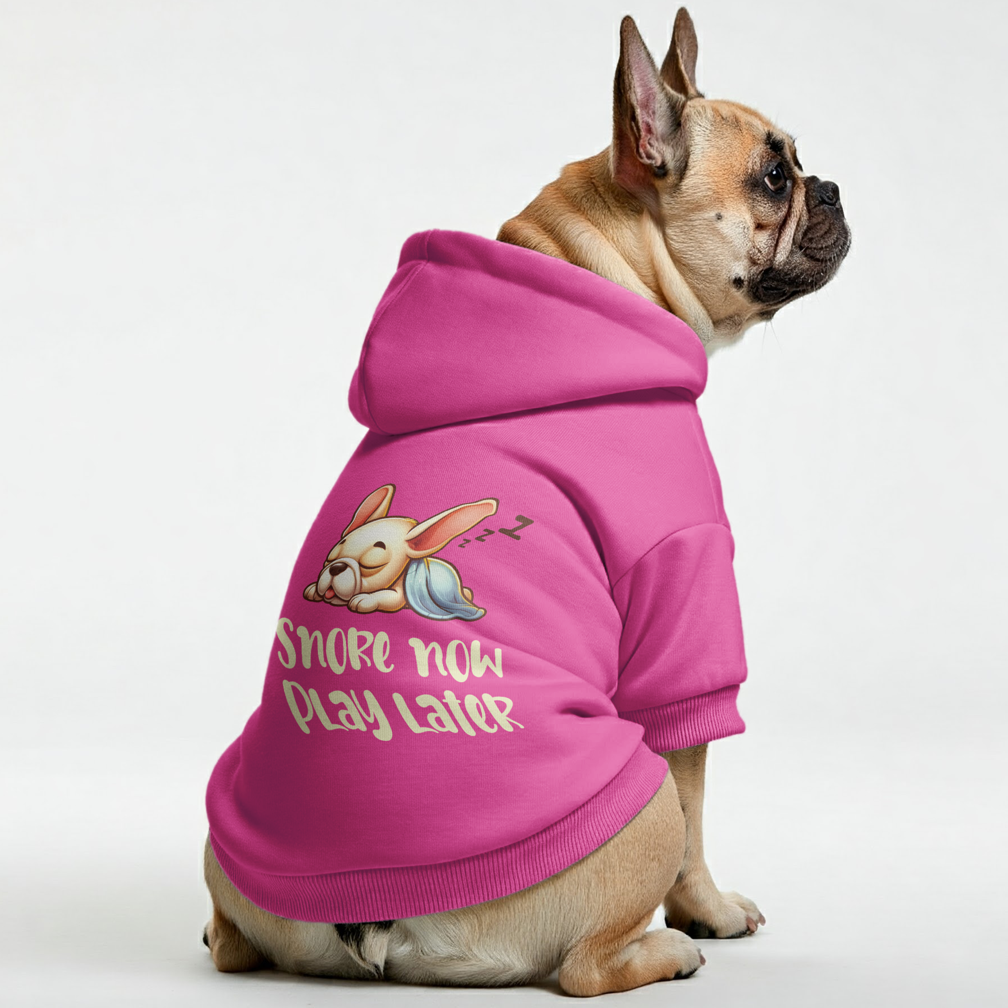 Snore French Bulldog Dog Hoodie for Brachycephalic Dogs-fadou