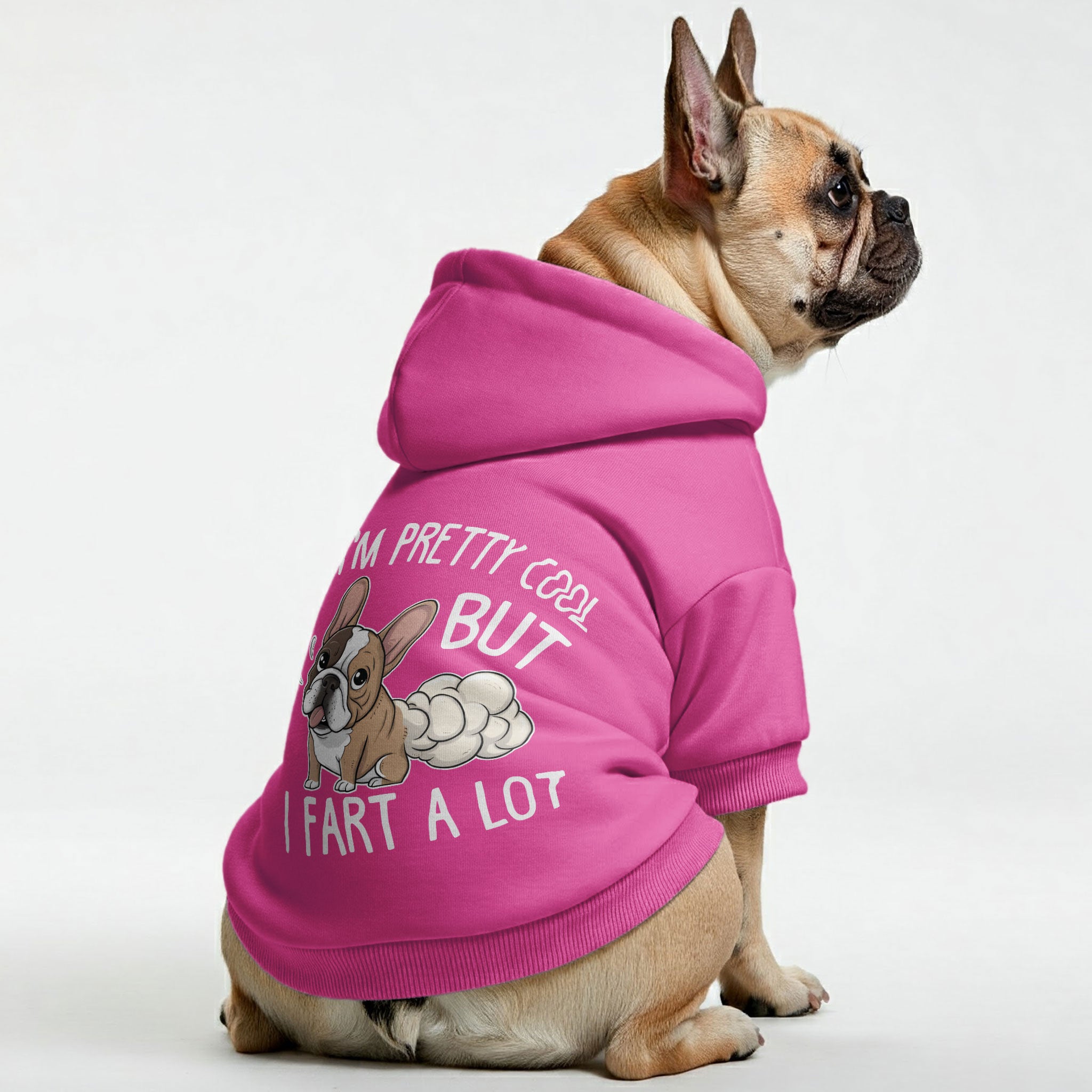 French Bulldog Stylish Fleece Hoodie for French Bulldogs-fadou