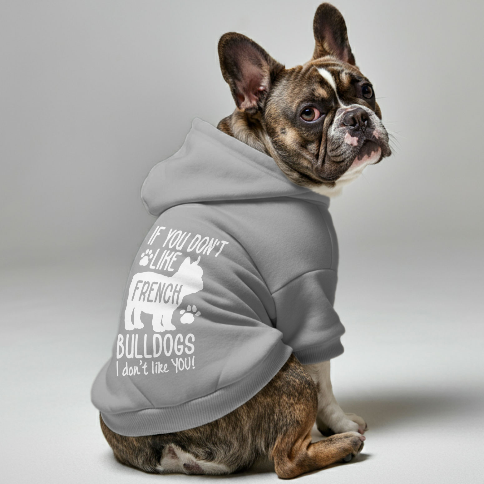 French Bulldog Stylish Pet Sweatshirt for Outdoor Adventures-fadou