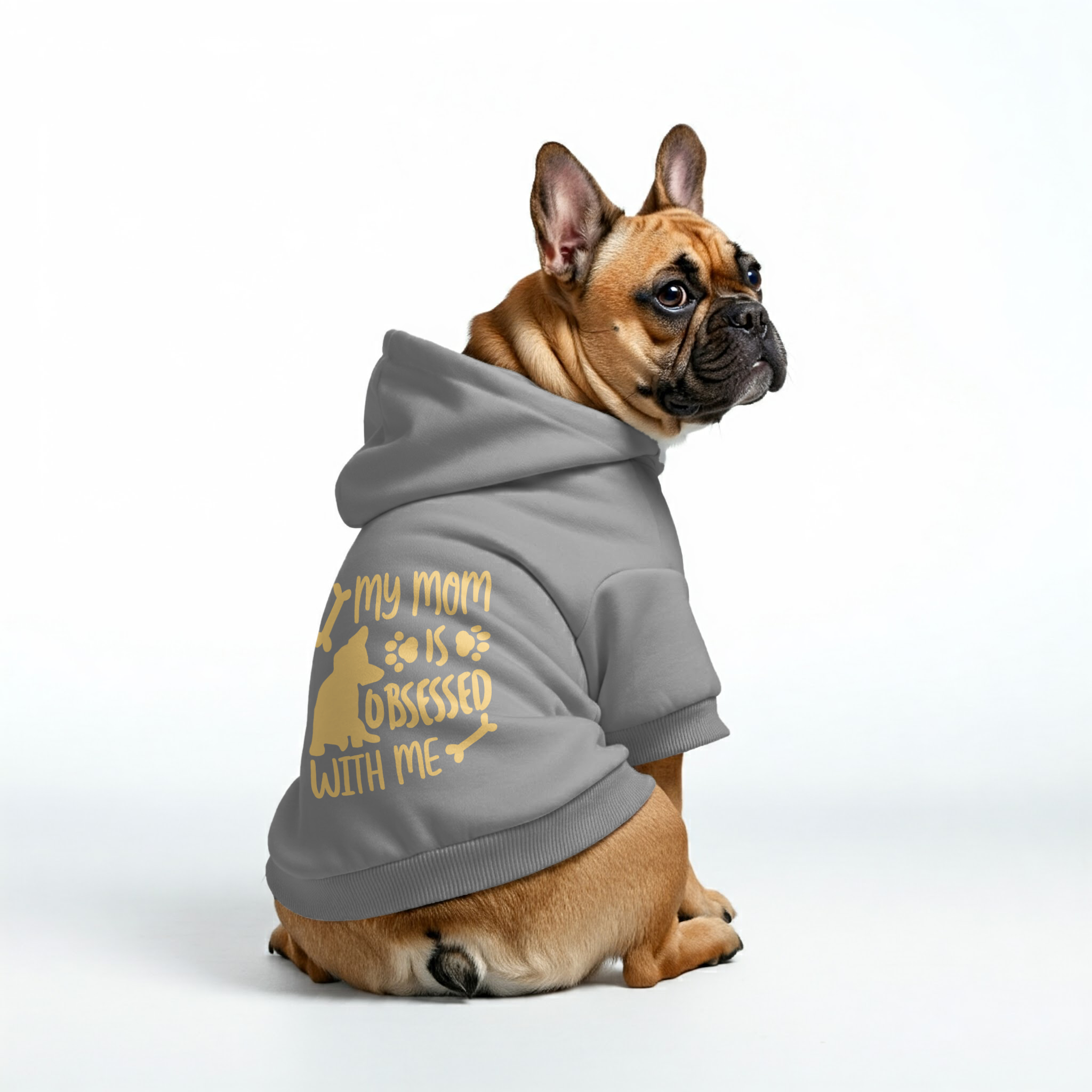 French Bulldog Premium Fleece Hoodie for Short-Nosed Dogs-fadou