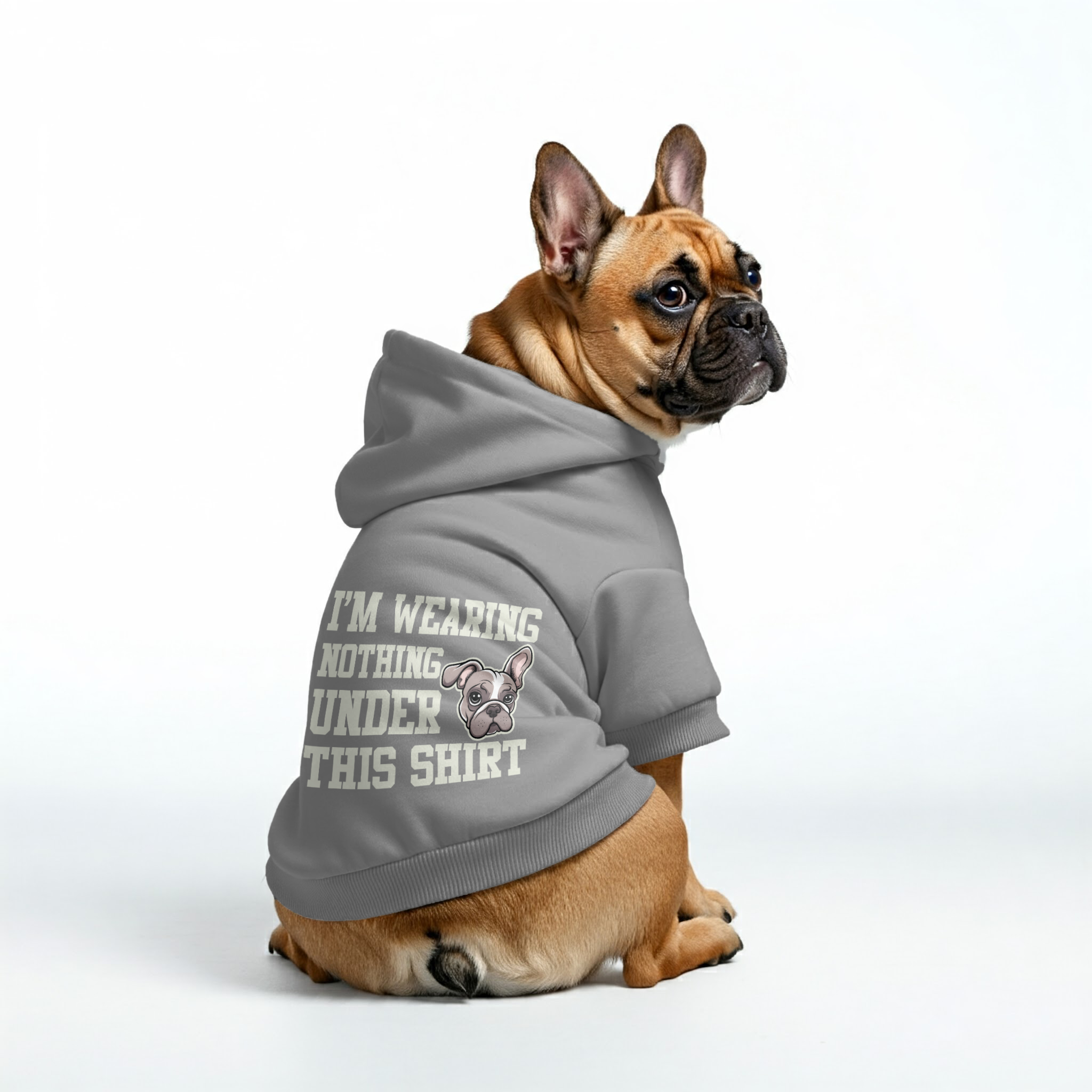 French Bulldog Premium Cozy Hoodie for Flat-Face Breeds-fadou