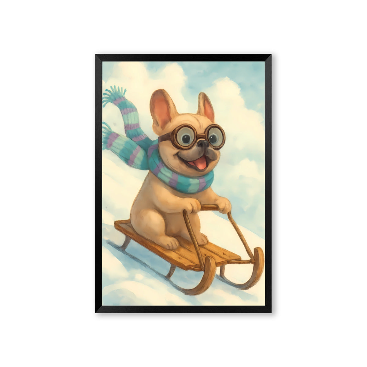 French Bulldog Canvas Wall Art for Frenchie Enthusiasts-fadou