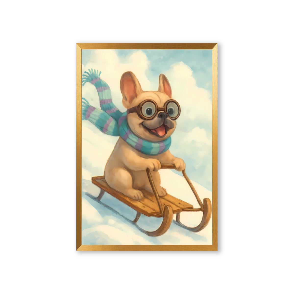 French Bulldog Canvas Wall Art for Frenchie Enthusiasts-fadou