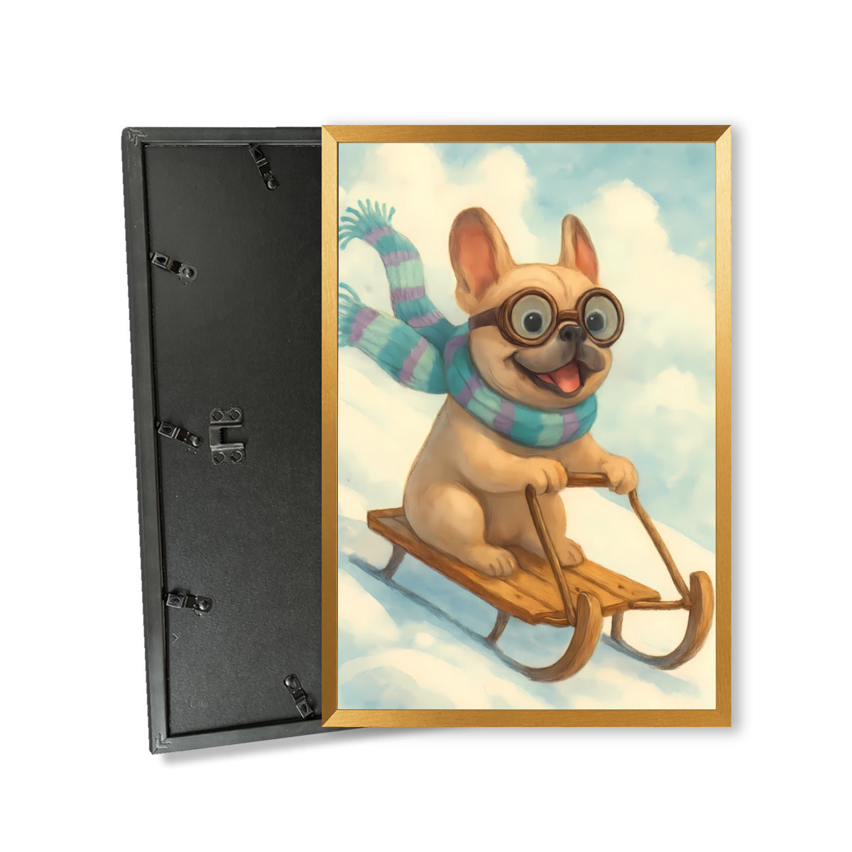 French Bulldog Canvas Wall Art for Frenchie Enthusiasts-fadou