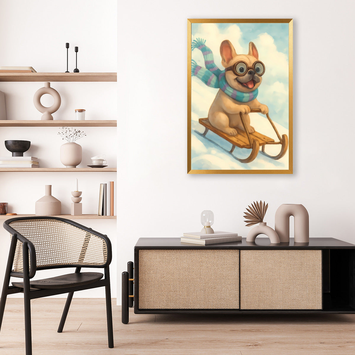 French Bulldog Canvas Wall Art for Frenchie Enthusiasts-fadou