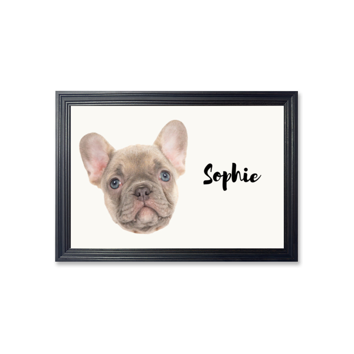 Frenchie Personalized Canvas Wall Art for Dog Park Days-fadou