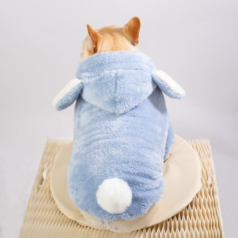 French Bulldog Plush Warm Knitwear for Flat-Face Breeds-fadou