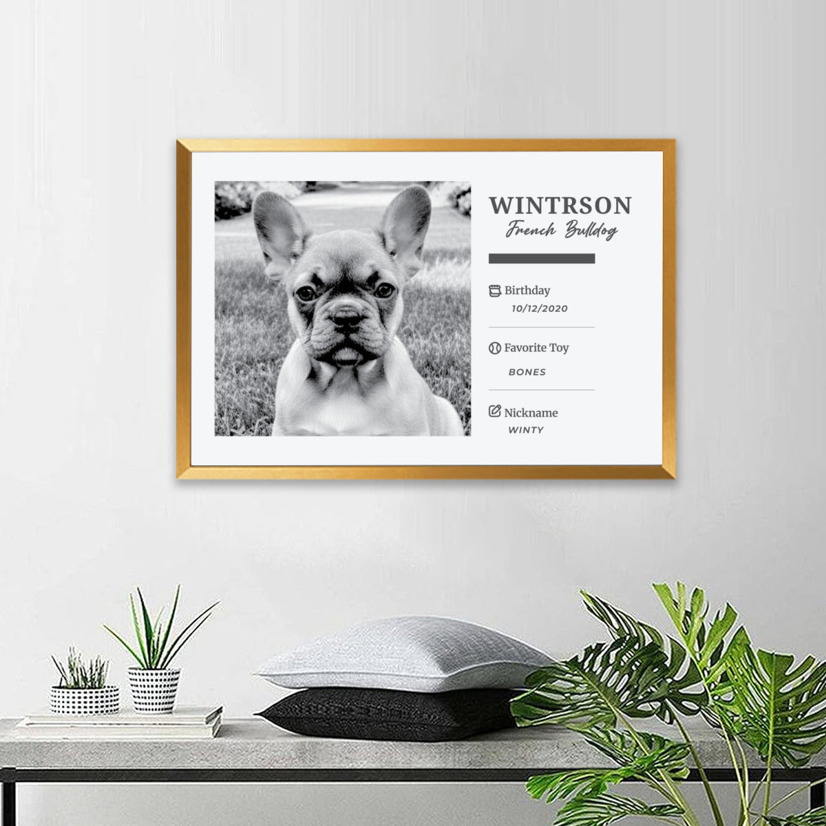 Tinman Personalized Framed Poster for Frenchie Enthusiasts-fadou