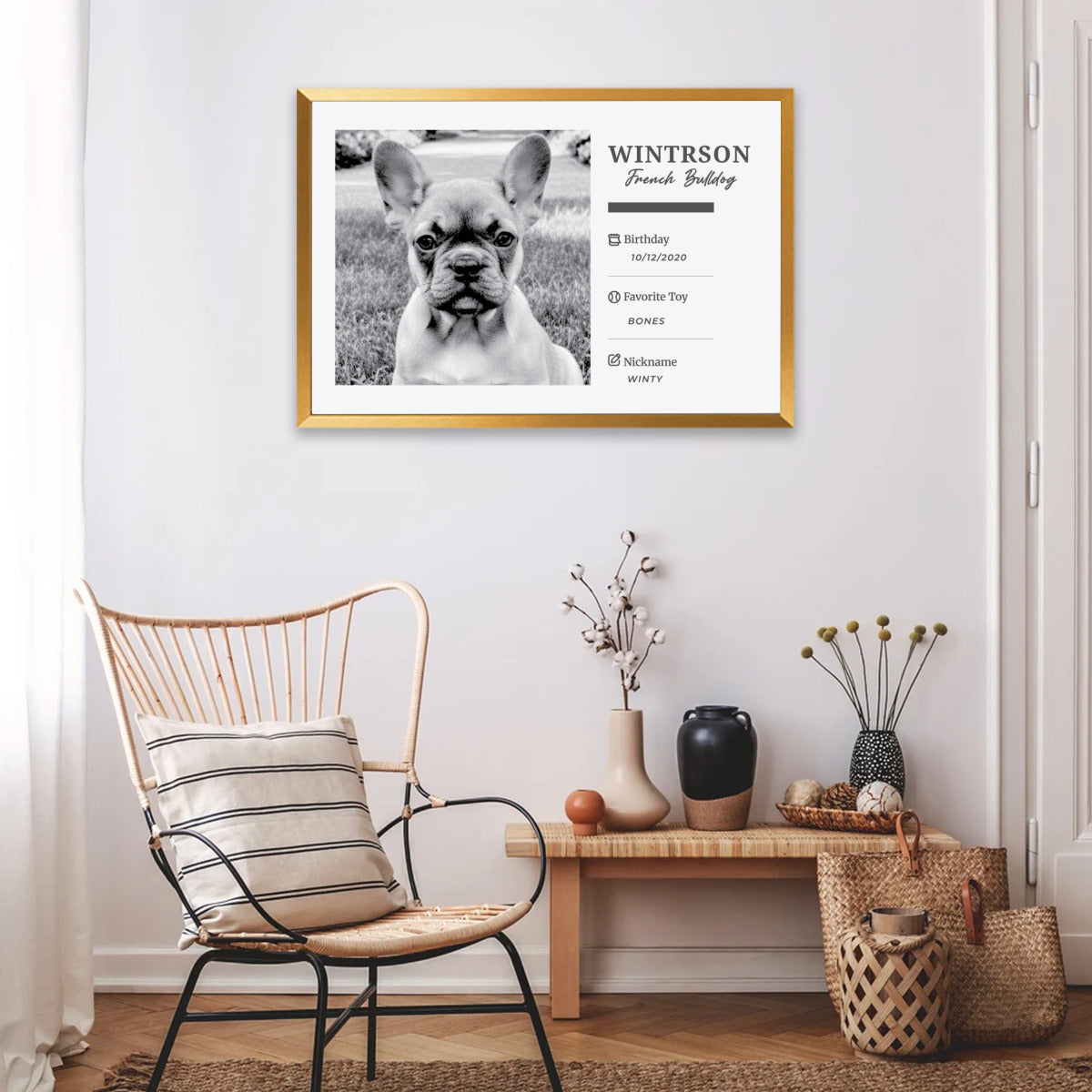 Tinman Personalized Framed Poster for Frenchie Enthusiasts-fadou