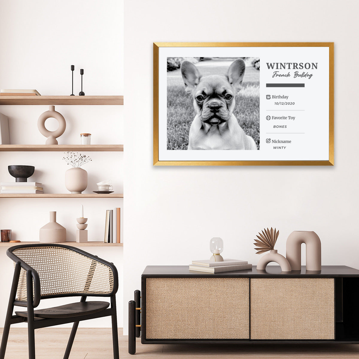 Tinman Personalized Framed Poster for Frenchie Enthusiasts-fadou