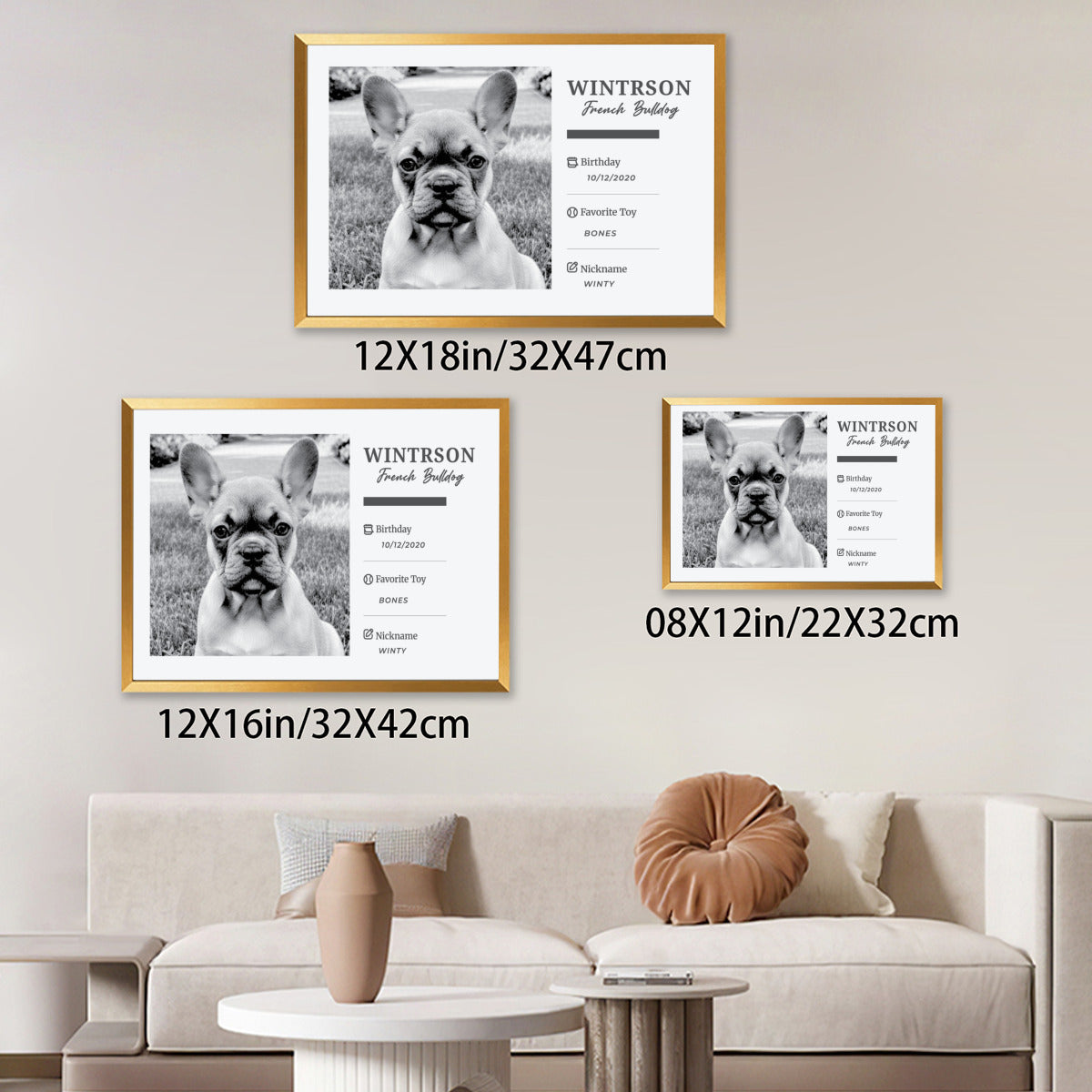 Tinman Personalized Framed Poster for Frenchie Enthusiasts-fadou