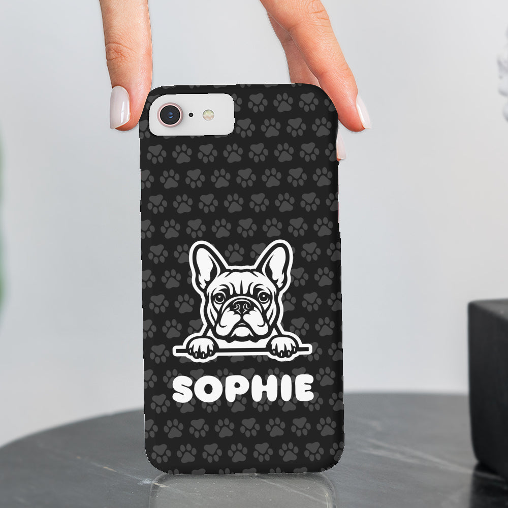 French Bulldog Personalized Phone Case for Dog Moms & Dads-fadou