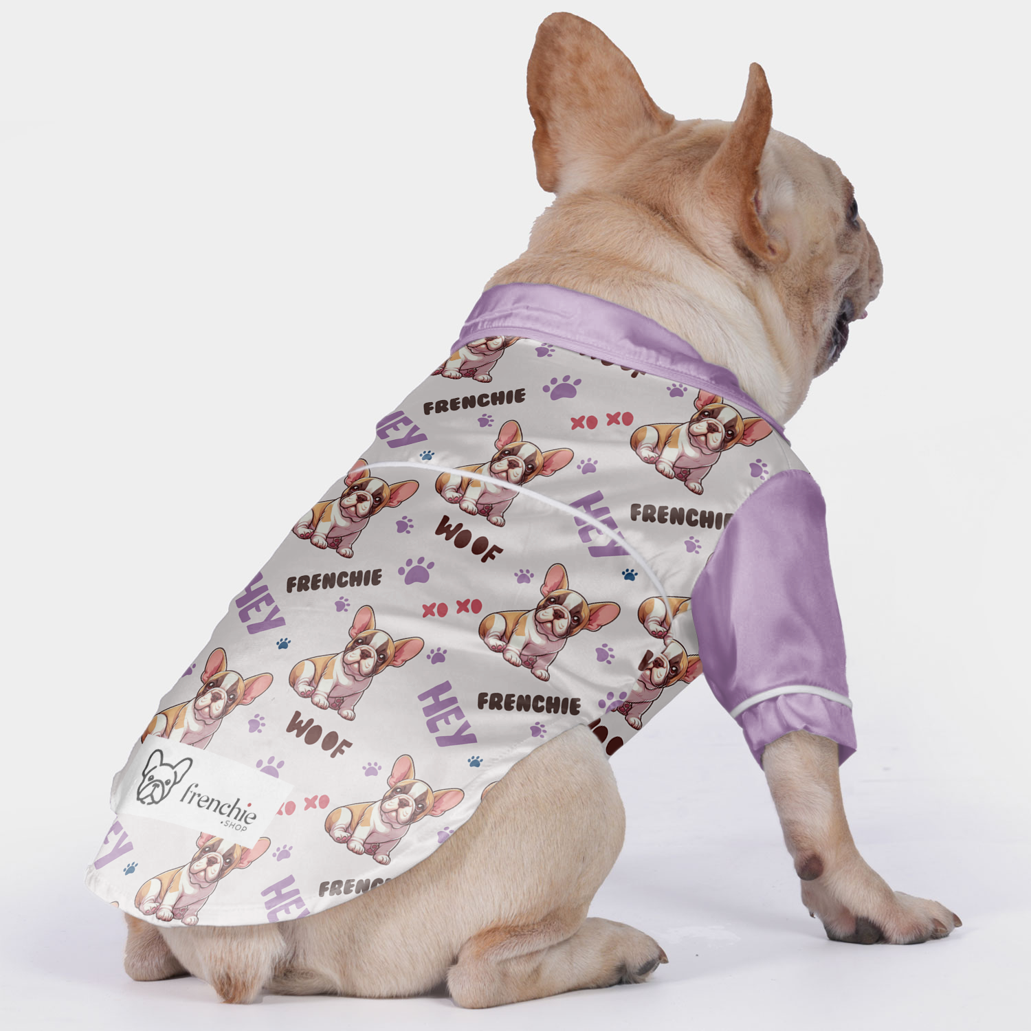 Gnocchi French Bulldog Pet Sleepwear for Flat-Face Breeds-fadou