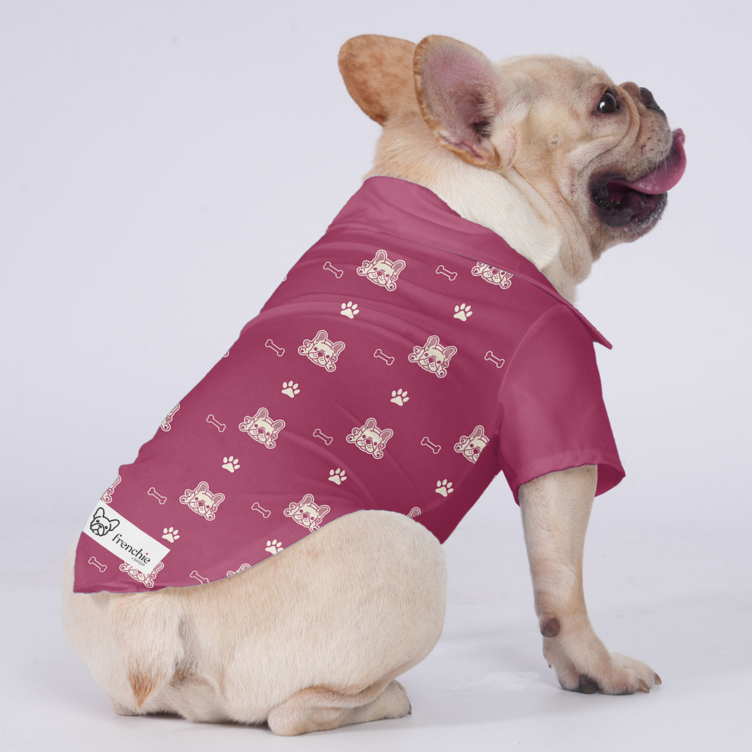 Widget - Hawaiian Shirt for Travel Comfort for French Bulldogs-fadou