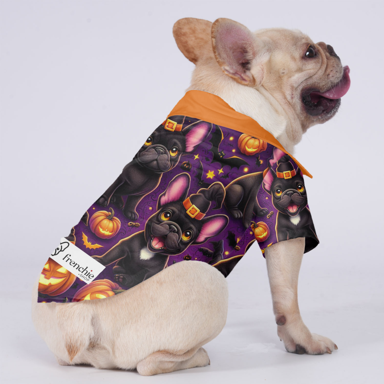 Dixie - Hawaiian Shirt for Travel Comfort for French Bulldogs-fadou