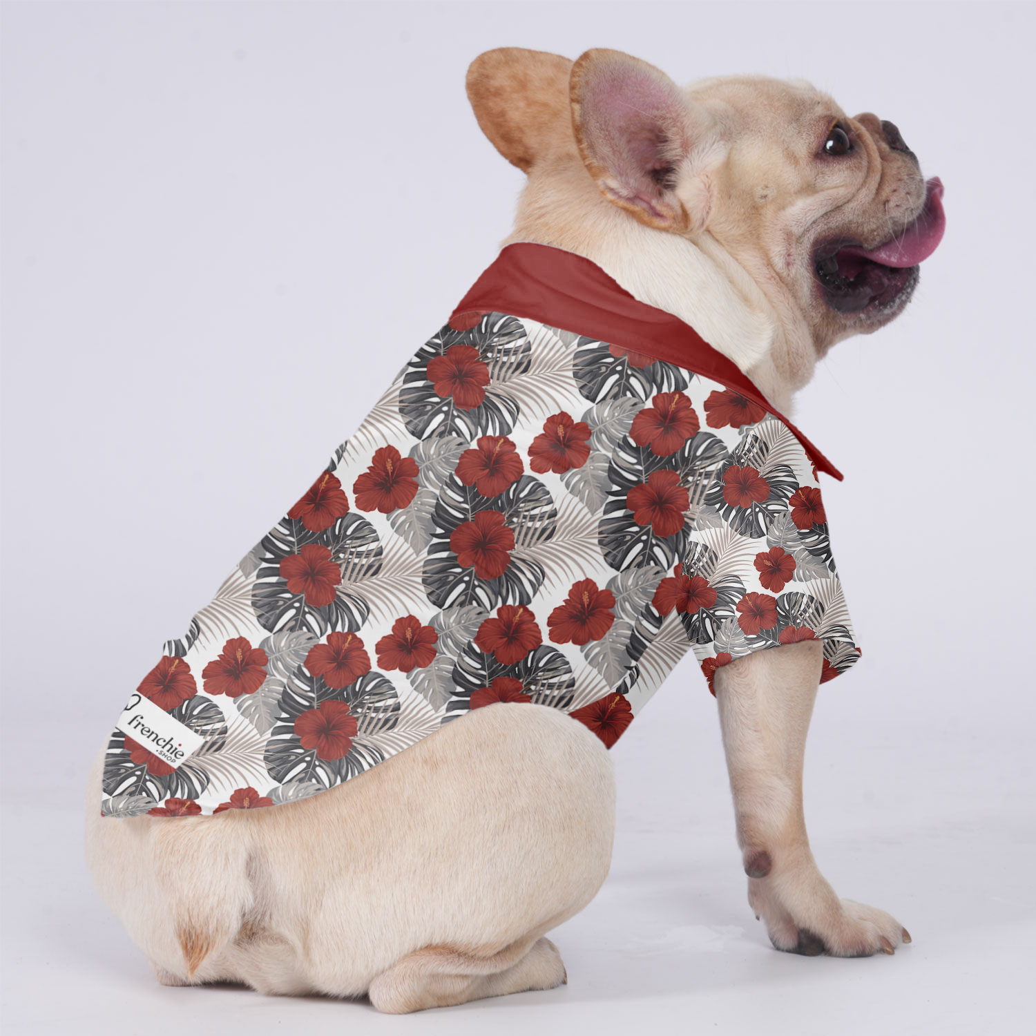 Ruby - Hawaiian Shirt for Short-Nosed Dogs for French Bulldogs-fadou