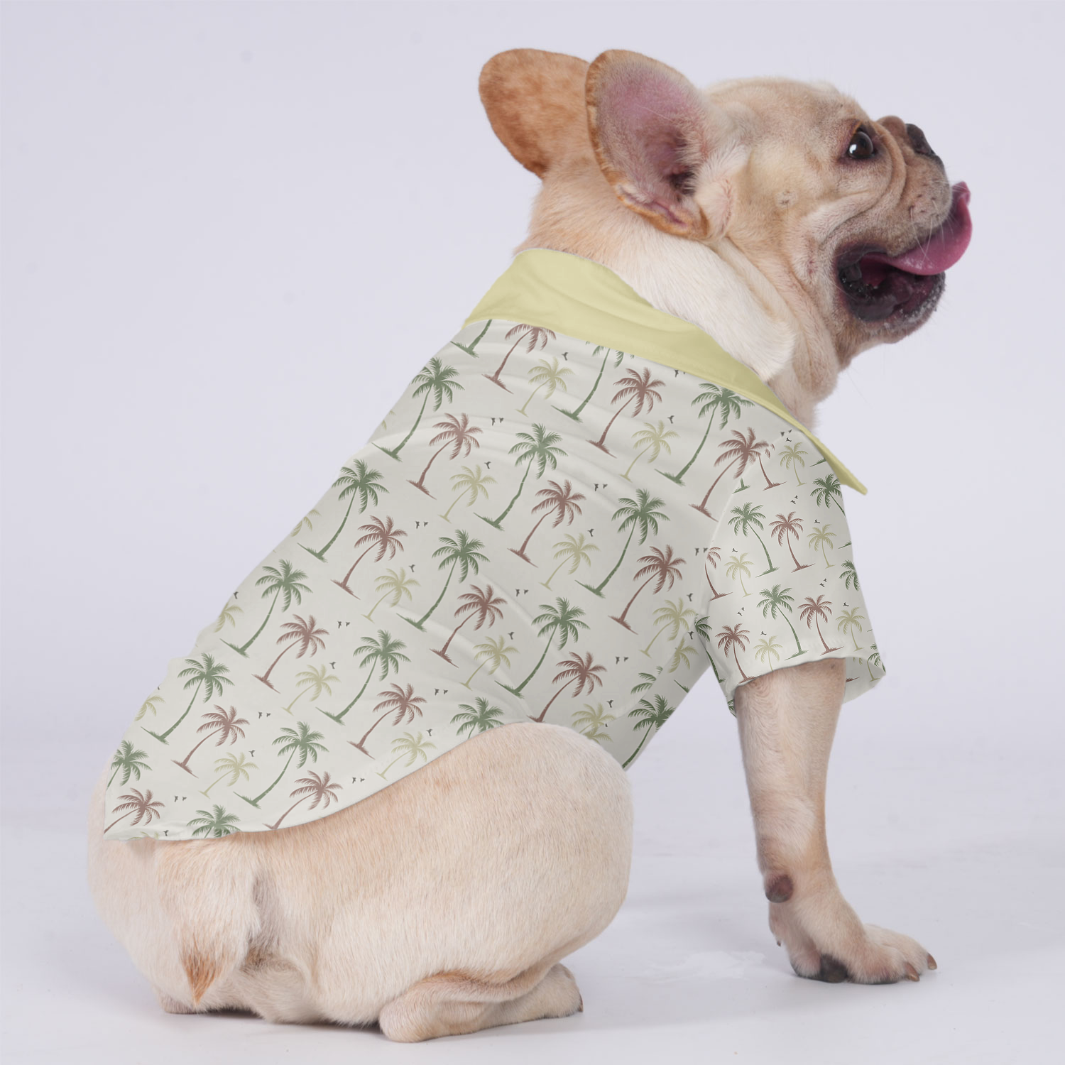 Ginger - Hawaiian Shirt for Short-Nosed Dogs for French Bulldogs-fadou