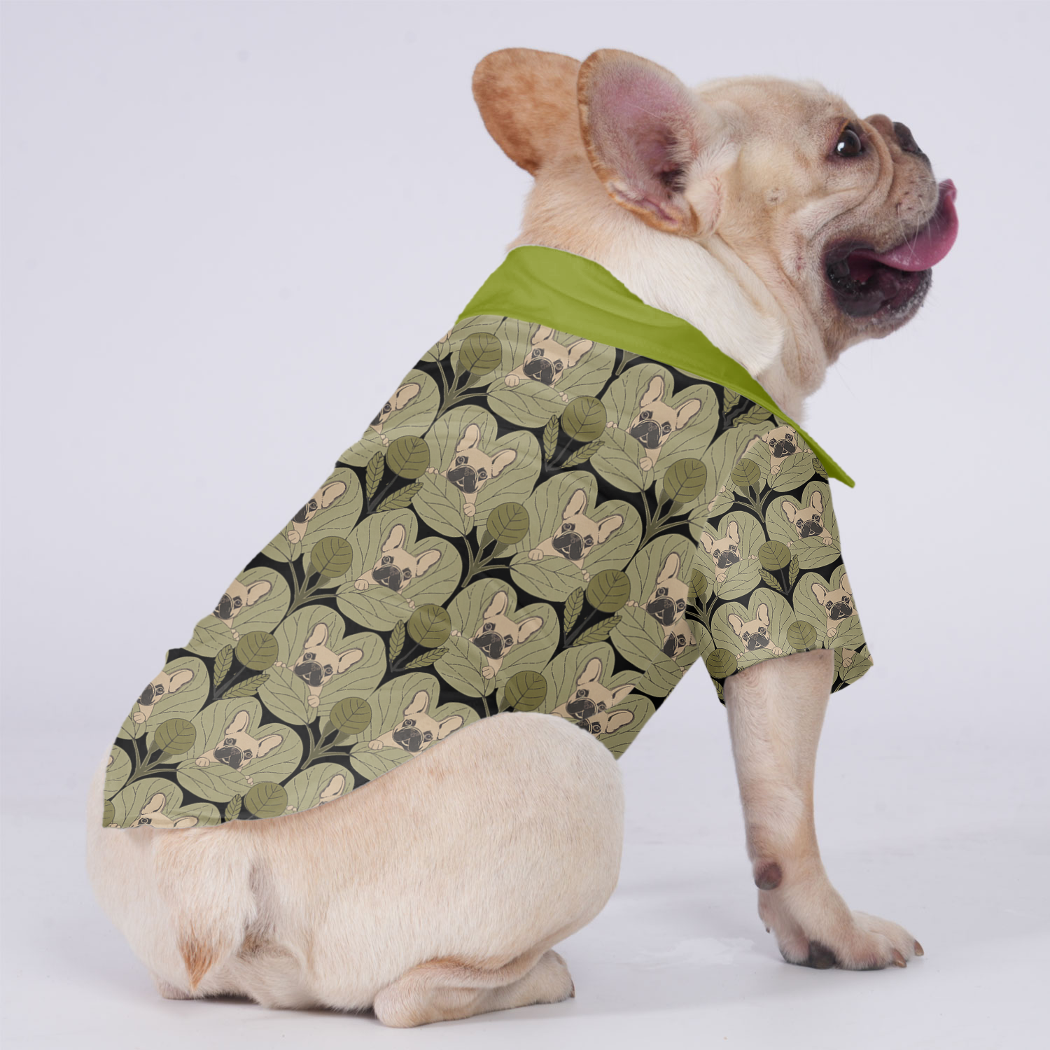 Shadow French Bulldog Cotton Tee for Brachycephalic Dogs-fadou
