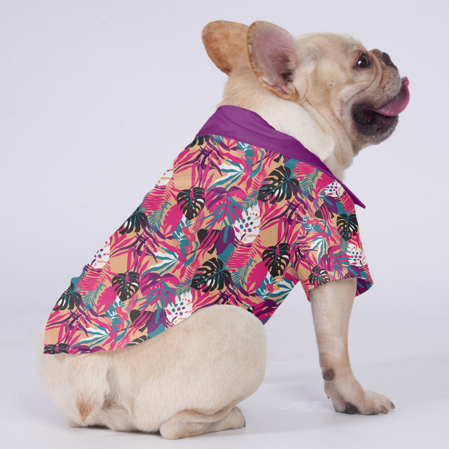 Lulu - Hawaiian Shirt for Outdoor Adventures for French Bulldogs-fadou