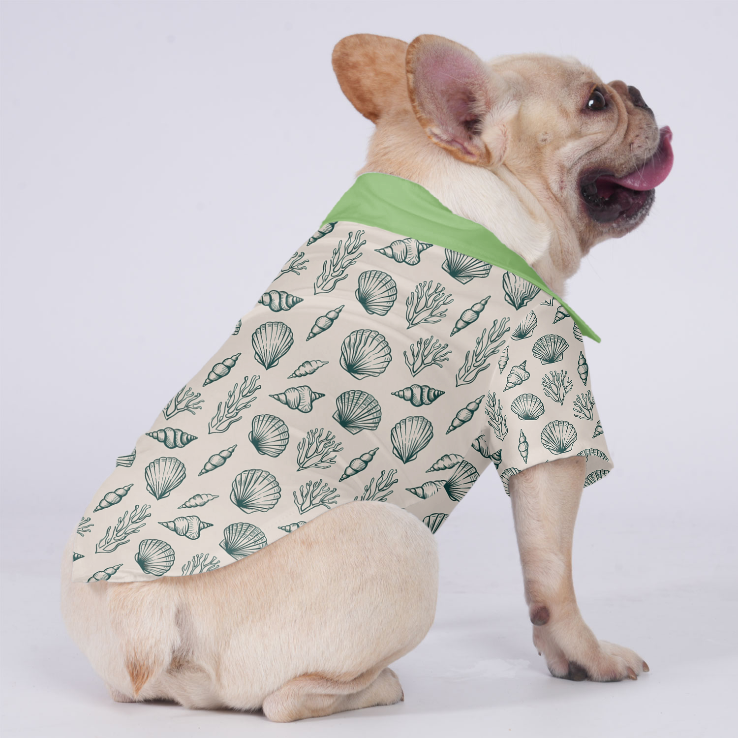 Bandit French Bulldog Cotton Tee for Outdoor Adventures-fadou
