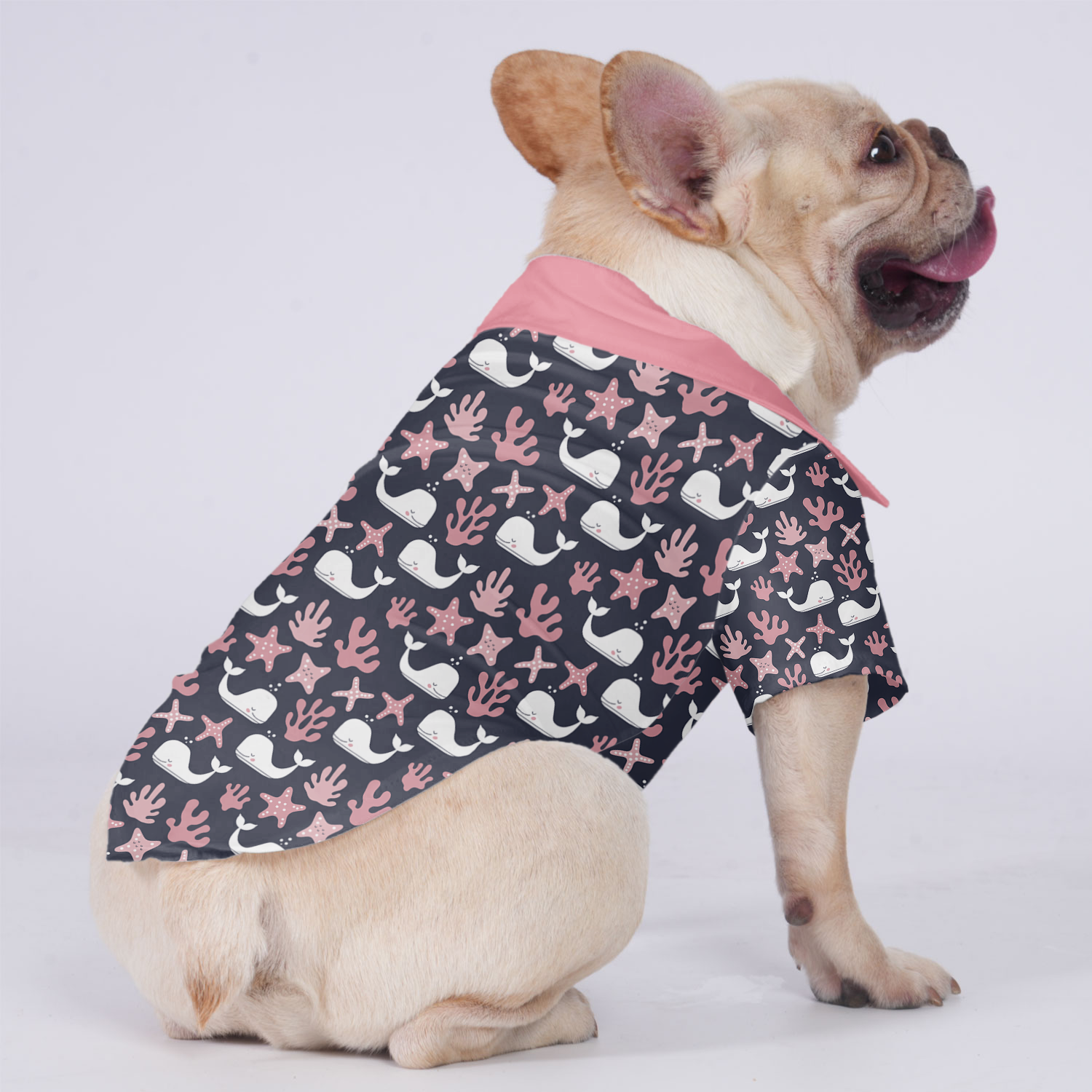 Benji - Hawaiian Shirt for Short-Nosed Dogs for French Bulldogs-fadou