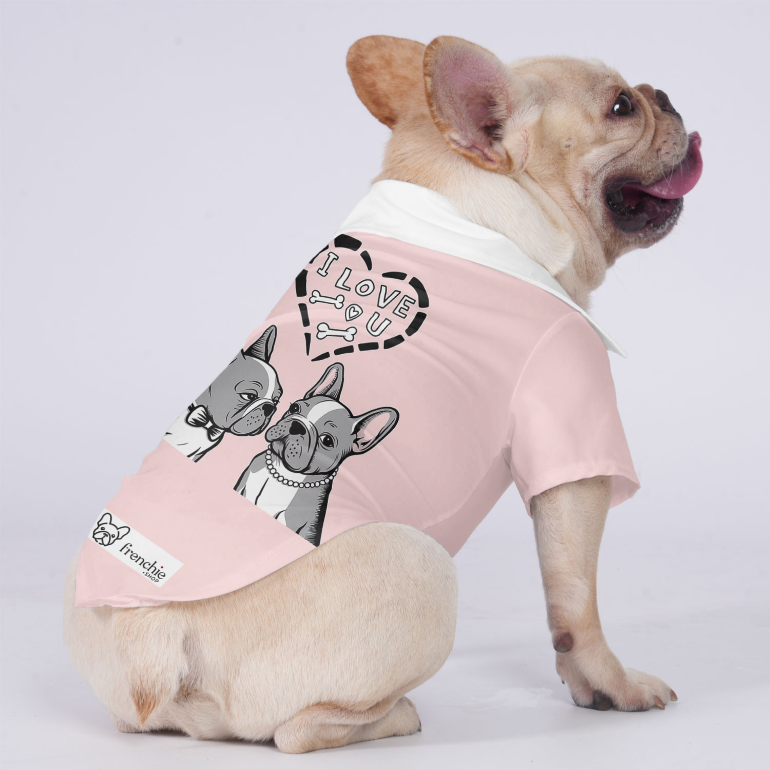 Lilly French Bulldog Cotton Tee for Brachycephalic Dogs-fadou