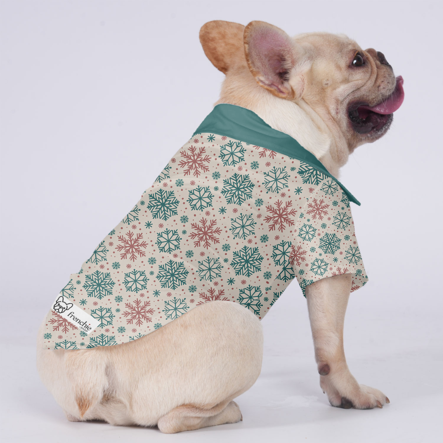 Cookie French Bulldog Cotton Tee for Outdoor Adventures-fadou
