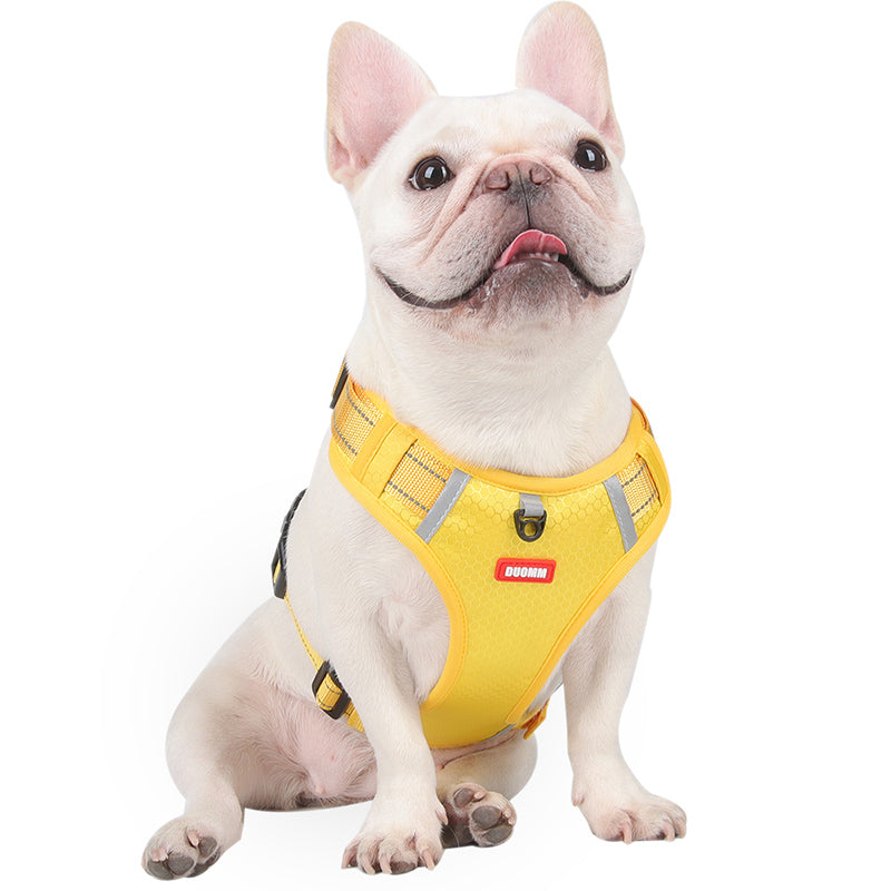 Frenchie Adjustable No-Pull Vest for Brachycephalic Dogs-fadou
