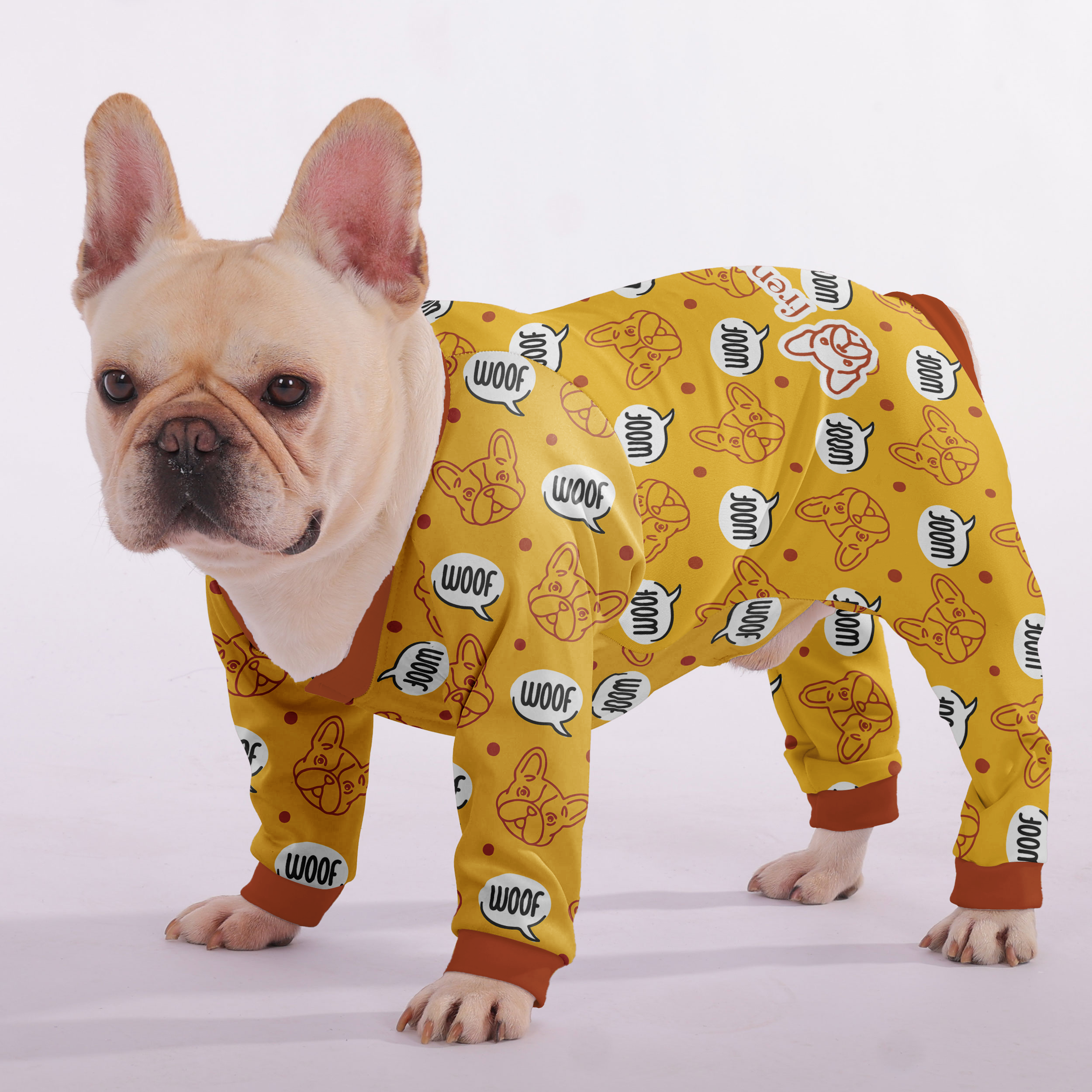 French Bulldog Ultra-Soft Dog Pajamas for Training Sessions-fadou