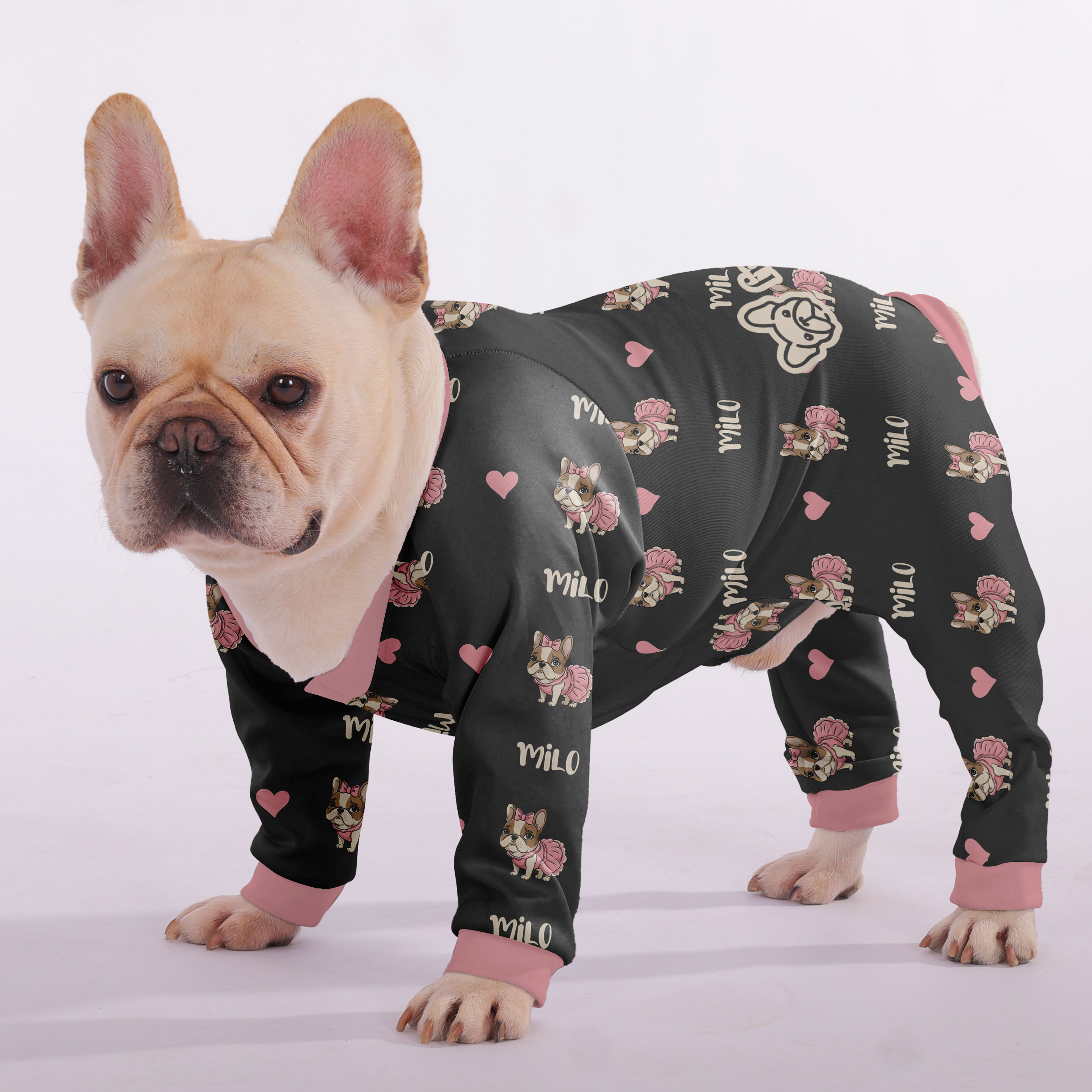 French Bulldog Soft Cozy Loungewear for Brachycephalic Dogs-fadou