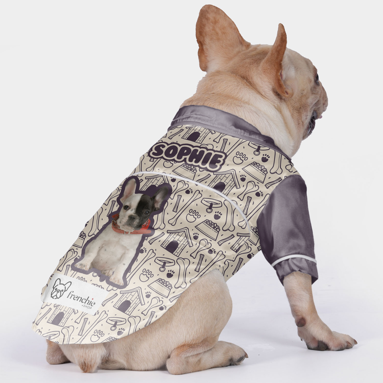 French Bulldog Personalized Pet Sleepwear for Small Breeds-fadou